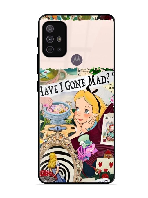 Mad Hatter'S Collage Glossy Soft Edge Case for Motorola Moto G30 Chachhi