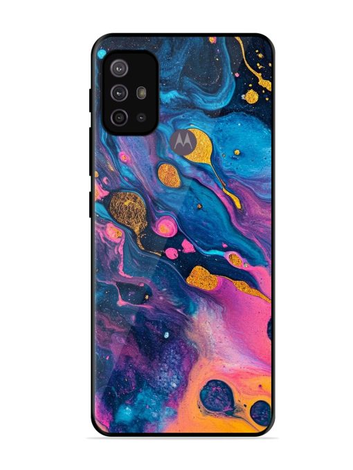 Cosmic Swirl Glossy Soft Edge Case for Motorola Moto G30 Chachhi