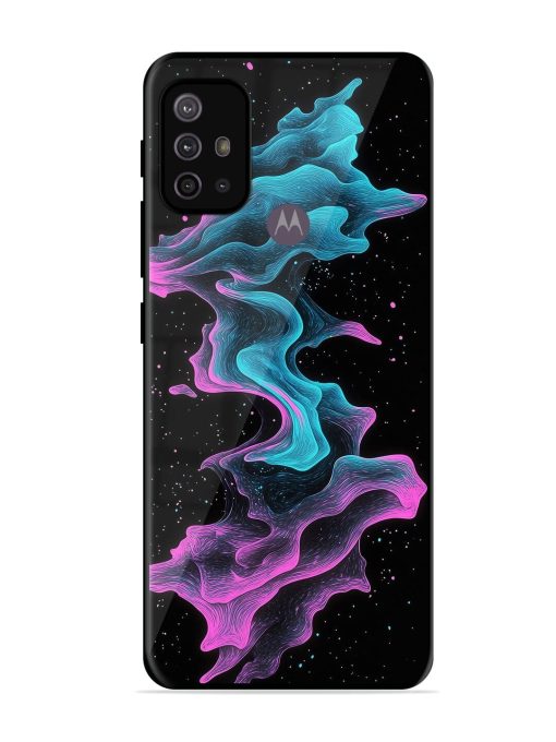 Cosmic Currents Glossy Soft Edge Case for Motorola Moto G30 Chachhi