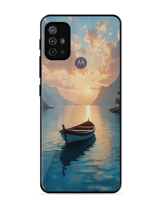 Serene Sunset Glossy Soft Edge Case for Motorola Moto G30 Chachhi