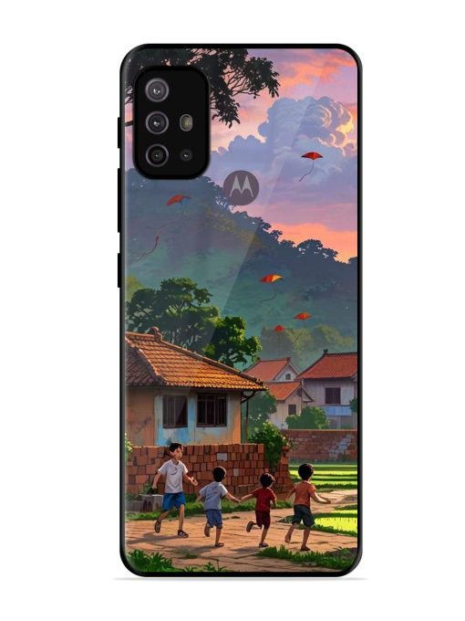 Sunset Play Glossy Soft Edge Case for Motorola Moto G30 Chachhi