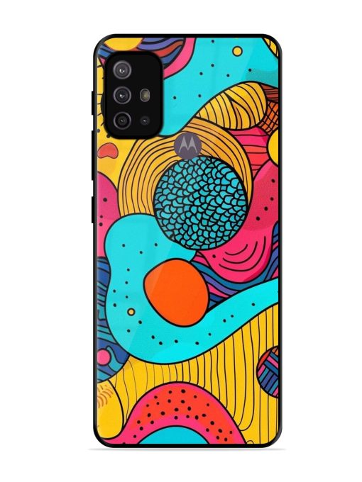 Psychedelic Patterns Glossy Soft Edge Case for Motorola Moto G30