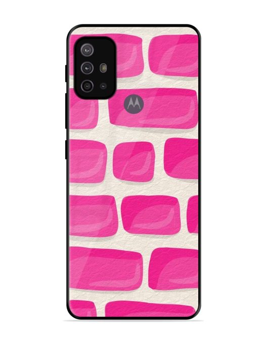 Pink Brick Wall Glossy Soft Edge Case for Motorola Moto G30