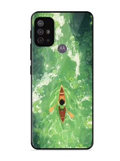 Solitude On The River Glossy Soft Edge Case for Motorola Moto G30