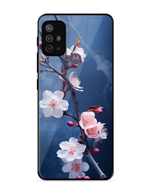 Delicate Blossoms Glossy Soft Edge Case for Motorola Moto G30 Chachhi