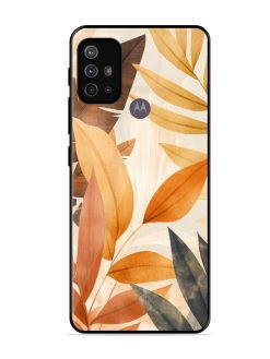 Earthy Elegance Glossy Soft Edge Case for Motorola Moto G30