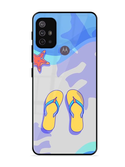 Sandy Toes And Salty Seas Glossy Soft Edge Case for Motorola Moto G30
