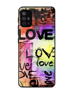 Love Graffiti Glossy Soft Edge Case for Motorola Moto G30