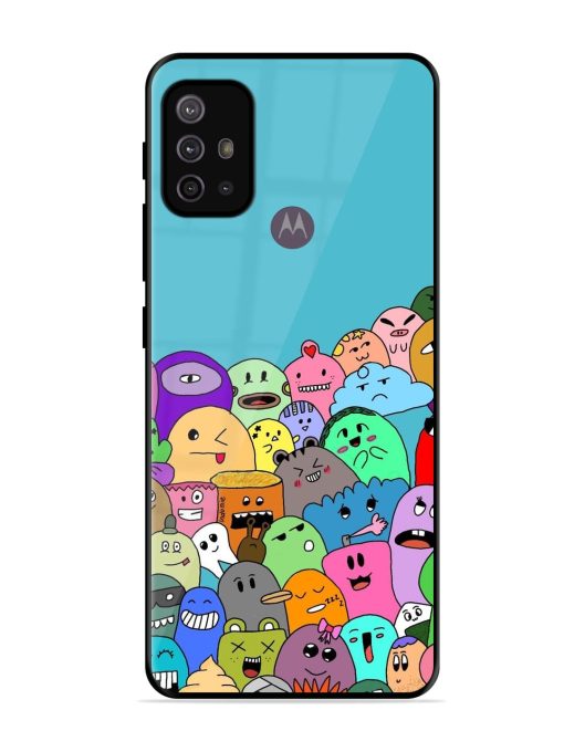 Monster Mash Glossy Soft Edge Case for Motorola Moto G30