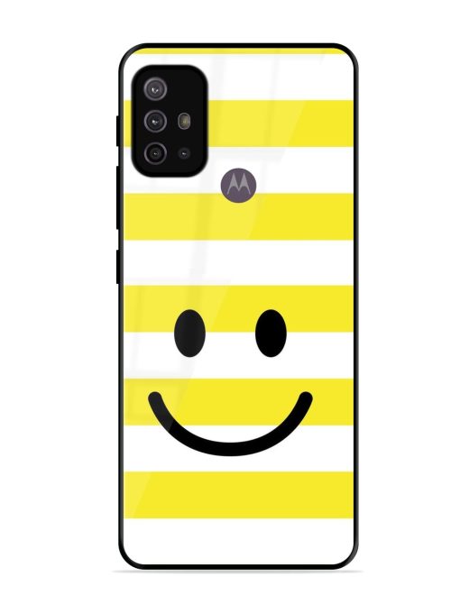 Smiling Stripes Glossy Soft Edge Case for Motorola Moto G30 Chachhi