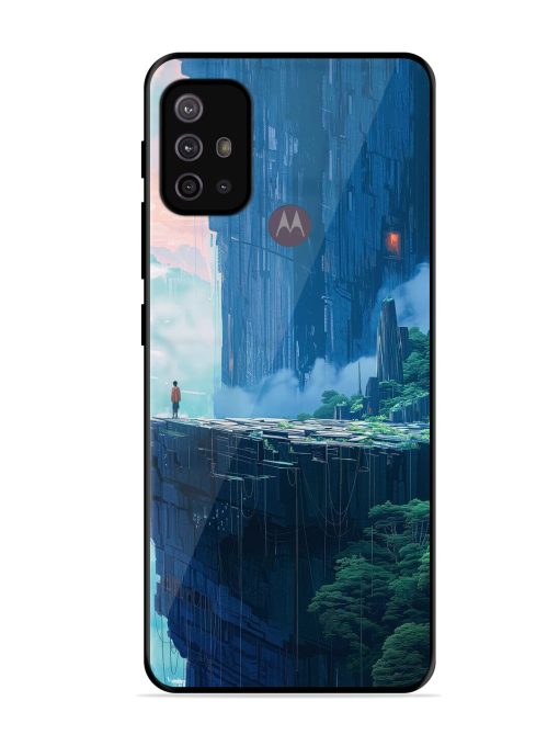 Solitude In The Sky Glossy Soft Edge Case for Motorola Moto G30