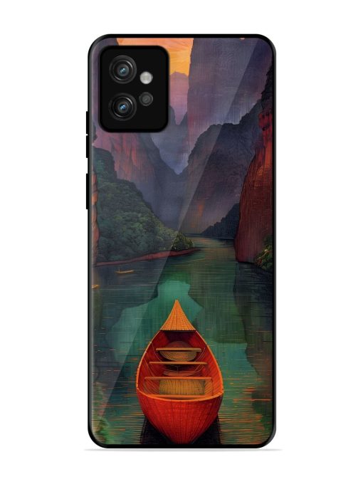 Serene Passage Glossy Soft Edge Case for Motorola Moto G32 Chachhi