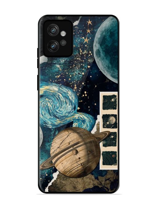 Celestial Tapestry Glossy Soft Edge Case for Motorola Moto G32 Chachhi