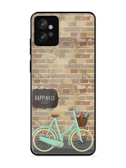 Pedaling Towards Happiness Glossy Soft Edge Case for Motorola Moto G32 Chachhi