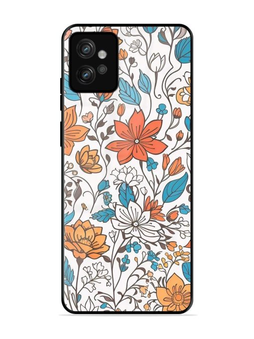 Floral Symphony Glossy Soft Edge Case for Motorola Moto G32 Chachhi