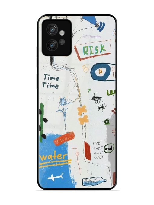 Mind Map Madness Glossy Soft Edge Case for Motorola Moto G32 Chachhi