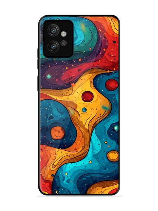 Cosmic Swirl Glossy Soft Edge Case for Motorola Moto G32 Chachhi