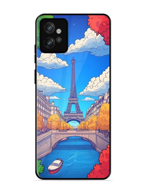 Parisian Panorama Glossy Soft Edge Case for Motorola Moto G32 Chachhi