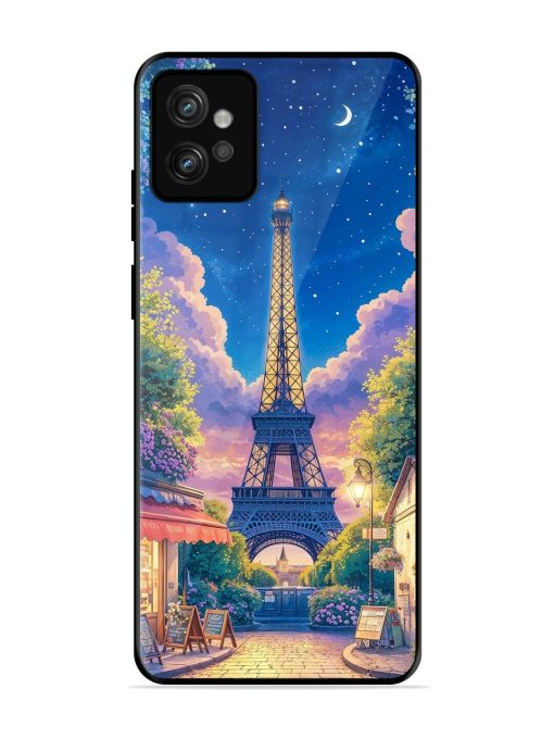 Twilight In Paris Glossy Soft Edge Case for Motorola Moto G32 Chachhi