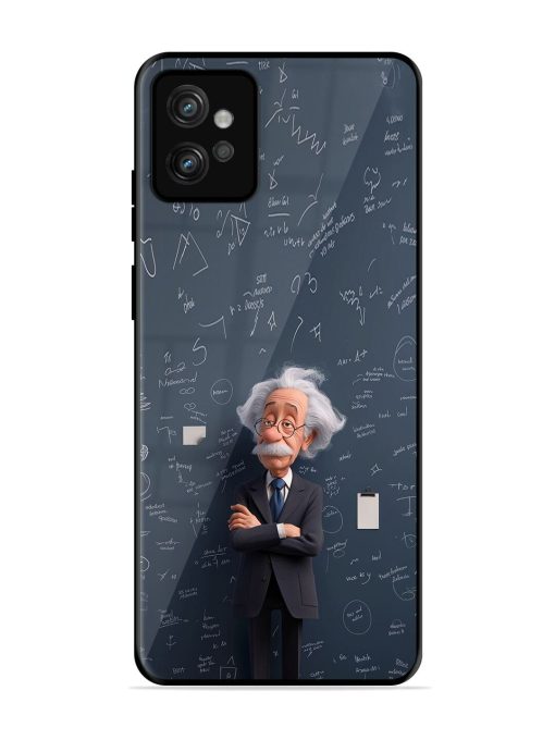 Albert Einstein Glossy Soft Edge Case for Motorola Moto G32 Chachhi