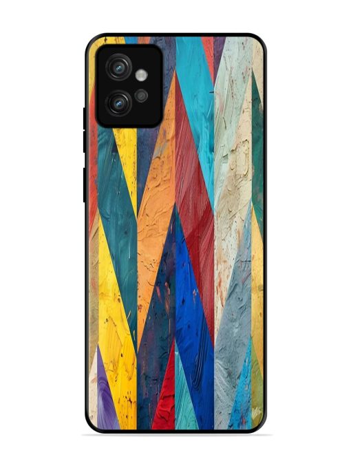 Abstract Tapestry Glossy Soft Edge Case for Motorola Moto G32 Chachhi