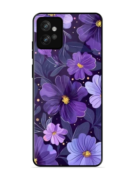 Purple Paradise Glossy Soft Edge Case for Motorola Moto G32 Chachhi