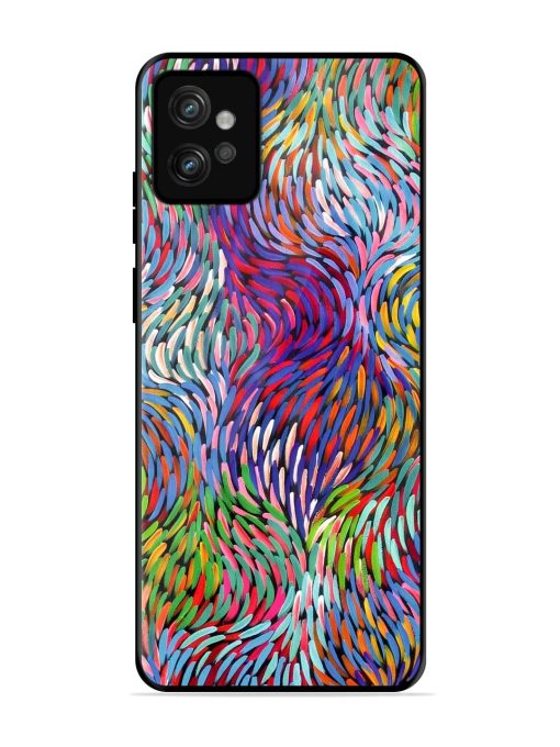 Vibrant Waves Glossy Soft Edge Case for Motorola Moto G32 Chachhi