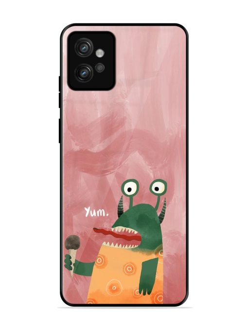 Hungry Monster Glossy Soft Edge Case for Motorola Moto G32