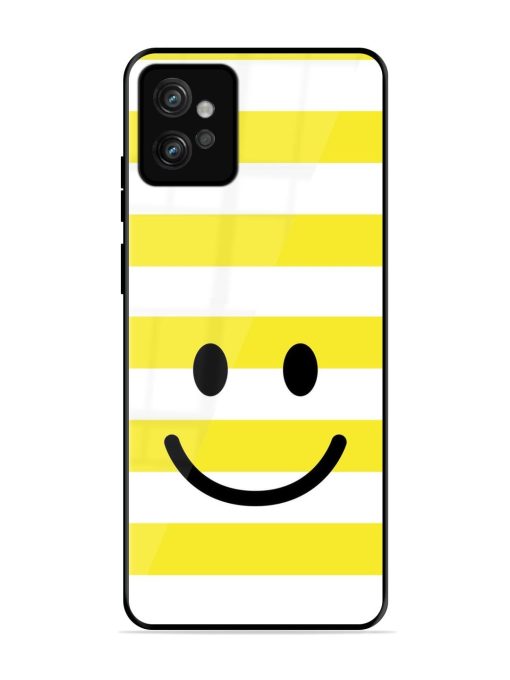 Smiling Stripes Glossy Soft Edge Case for Motorola Moto G32 Chachhi