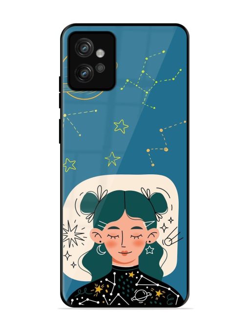 Cosmic Daydreamer Glossy Soft Edge Case for Motorola Moto G32 Chachhi