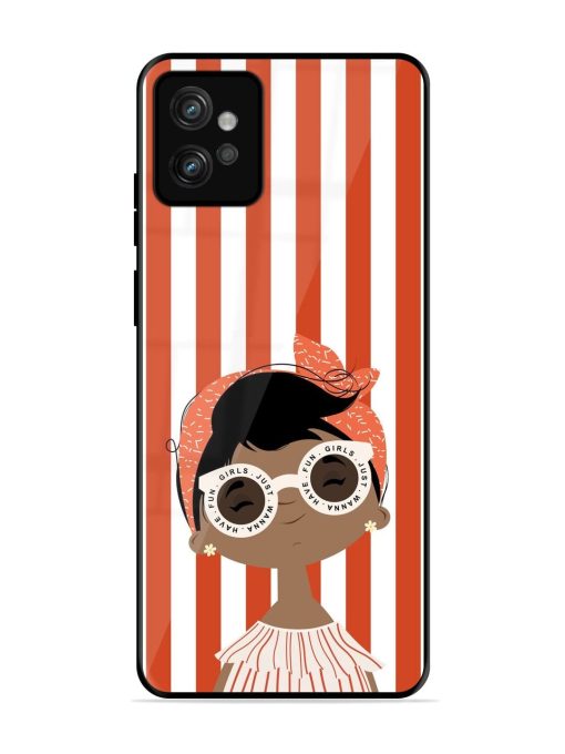 Girls Just Wanna Have Fun Glossy Soft Edge Case for Motorola Moto G32 Chachhi