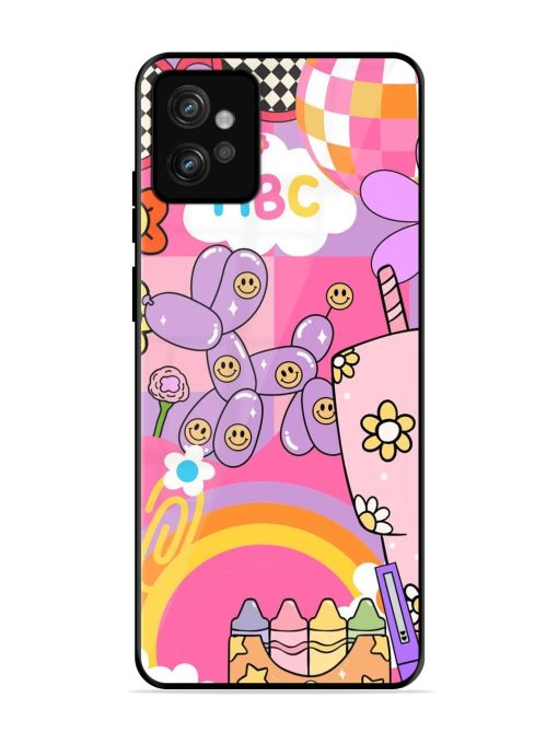 Whimsical Y2K Chaos Glossy Soft Edge Case for Motorola Moto G32 Chachhi