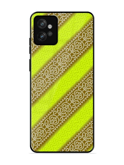 Golden Bandana Bliss Glossy Soft Edge Case for Motorola Moto G32 Chachhi