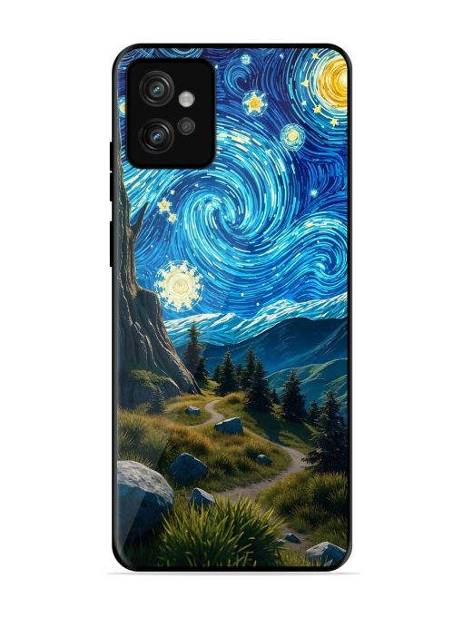 Starry Night In The Shire Glossy Soft Edge Case for Motorola Moto G32