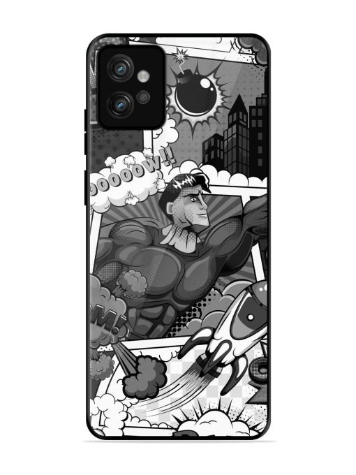 Comic Book Chaos Glossy Soft Edge Case for Motorola Moto G32 Chachhi