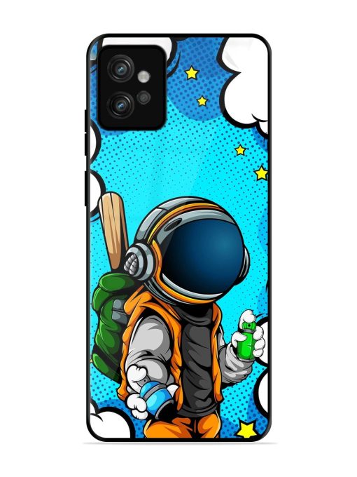 Space Graffiti Artist Glossy Soft Edge Case for Motorola Moto G32 Chachhi