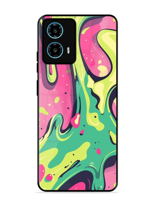 Gooey Grooves Glossy Soft Edge Case for Motorola Moto G34 (5G) Chachhi