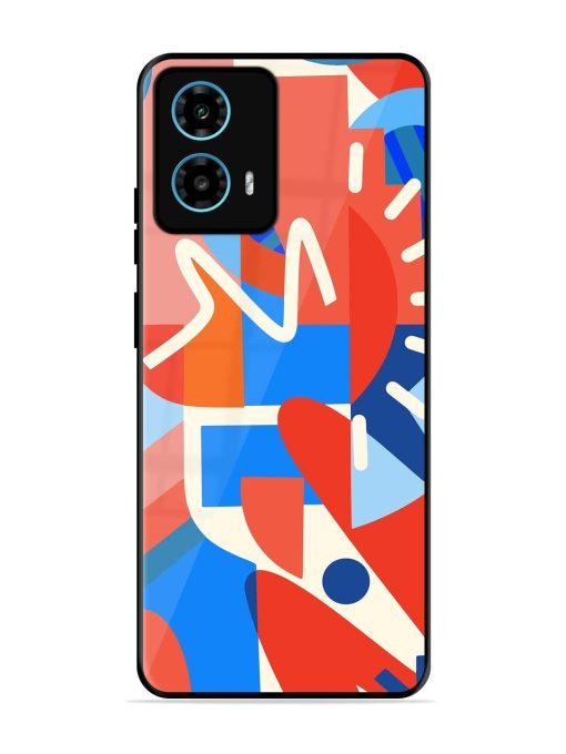 Abstract Harmony Glossy Soft Edge Case for Motorola Moto G34 (5G) Chachhi