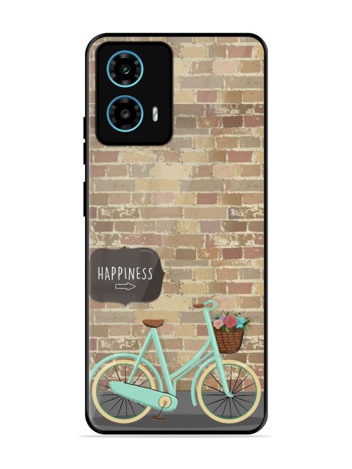 Pedaling Towards Happiness Glossy Soft Edge Case for Motorola Moto G34 (5G) Chachhi