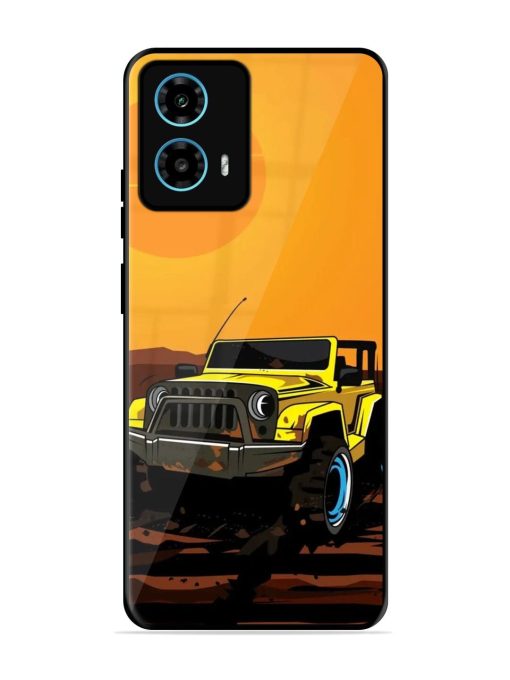 Sunset Cruise Glossy Soft Edge Case for Motorola Moto G34 (5G) Chachhi