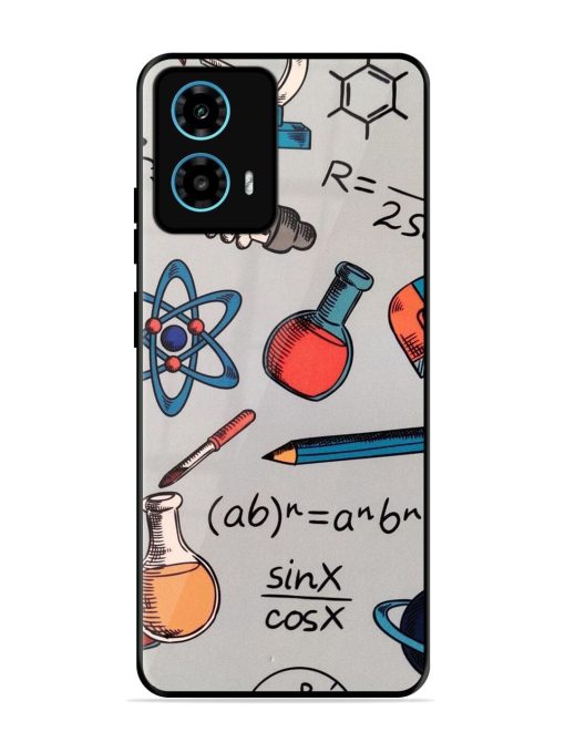 Science Doodle Glossy Soft Edge Case for Motorola Moto G34 (5G) Chachhi