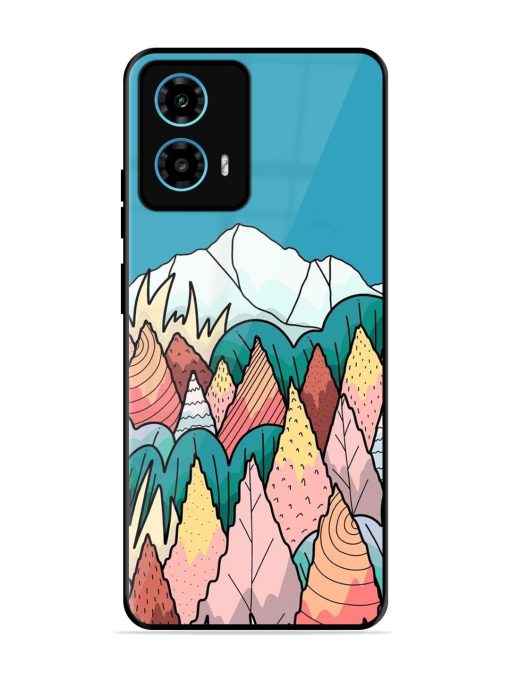 Mountain Dreamscape Glossy Soft Edge Case for Motorola Moto G34 (5G) Chachhi