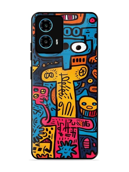 Doodletopia Glossy Soft Edge Case for Motorola Moto G34 (5G) Chachhi