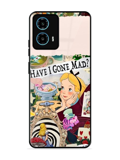 Mad Hatter'S Collage Glossy Soft Edge Case for Motorola Moto G34 (5G) Chachhi