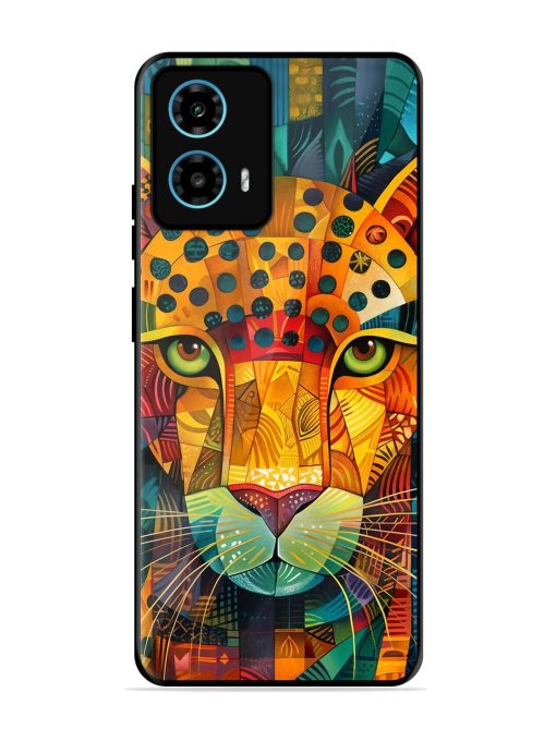 Mosaic Majesty Glossy Soft Edge Case for Motorola Moto G34 (5G) Chachhi