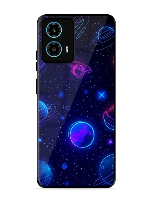 Neon Cosmos Glossy Soft Edge Case for Motorola Moto G34 (5G) Chachhi