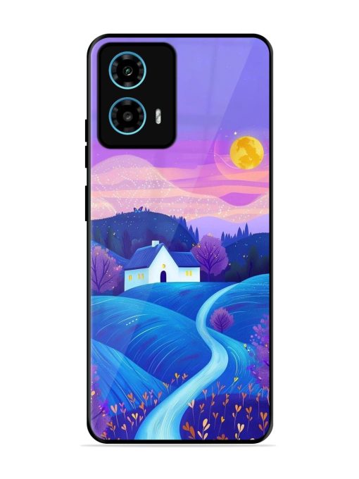 Moonlit Meadow Glossy Soft Edge Case for Motorola Moto G34 (5G)