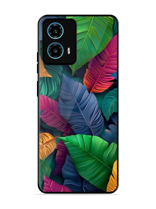 Tropical Tapestry Glossy Soft Edge Case for Motorola Moto G34 (5G) Chachhi