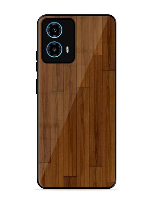 Warm Woodgrain Glossy Soft Edge Case for Motorola Moto G34 (5G) Chachhi