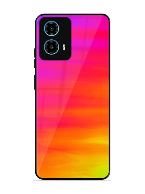 Neon Horizon Glossy Soft Edge Case for Motorola Moto G34 (5G) Chachhi